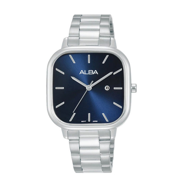 ALBA Ladies' Hand Watch FASHION Stainless Band, Blue Dial AH7BZ3X1