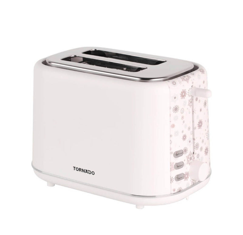 TORNADO Toaster 2 Slices 800 Watt White TT-852-C