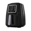 TORNADO Air Fryer 1550 Watt 4 Liter LED Display Black x Silver THF-1554D-XL-BS