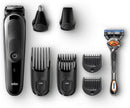 Braun MGK5260 8-in-1 Trimmer Kit, 6 attachments with Gillette Fusion5 Proglide Razor