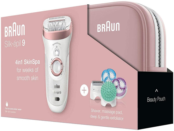 Braun Silk epil 9 SkinSpa SensoSmart 9/897 epilator Rose Gold - 4-in-1 epilation, exfoliation, Skin Care System, Gift Set