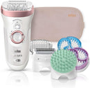 Braun Silk epil 9 SkinSpa SensoSmart 9/897 epilator Rose Gold - 4-in-1 epilation, exfoliation, Skin Care System, Gift Set