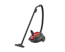 HITACHI Vacuum Cleaner 1600 Watt, Cloth Filter, Black × Red CV-BG16