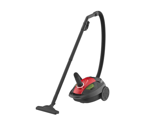 HITACHI Vacuum Cleaner 1600 Watt, Cloth Filter, Black × Red CV-BG16